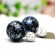 Серьги шарики Диор (Dior) Синие снежинка с кристаллами сваровски