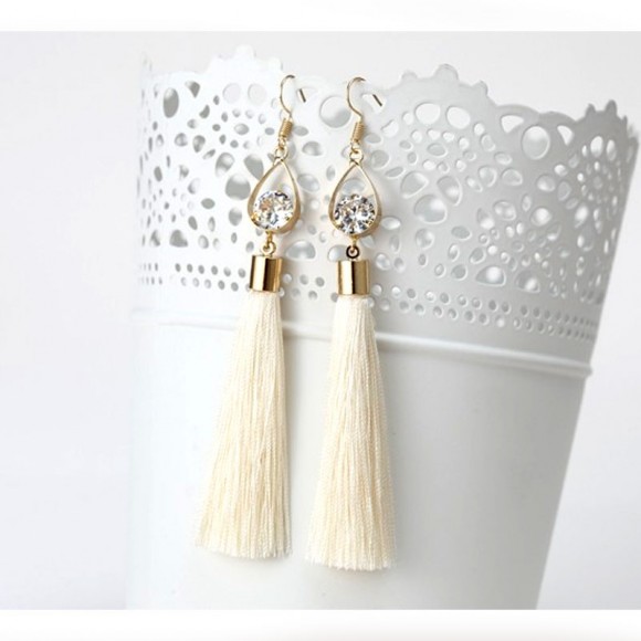 Серьги кисточки Капелька