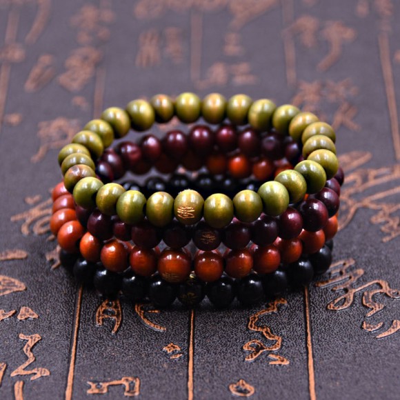 Набір браслетів з дерева Wood Набір браслетів з дерева Wood