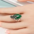 Каблучка в турецькому стилі зелена крапля