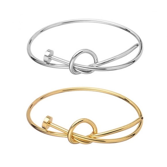 Браслет металлический Гвоздь на узел Cartier