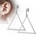 Серьги подвески из стали Spikes Треугольник SE3786