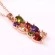 Набор украшений Multicolor Zircon: кулон, серьги, кольцо