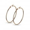 Серьги кольца из стали Spikes Золотистые SEH01R