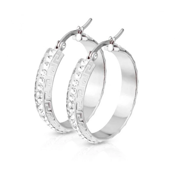 Серьги кольца из стали Spikes SE0280