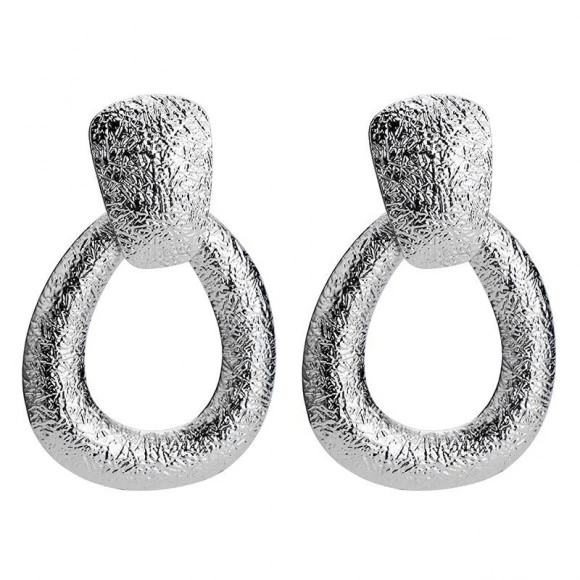 Серьги объемные Капля