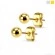 Серьги гвоздики из стали Spikes Шар SSEB