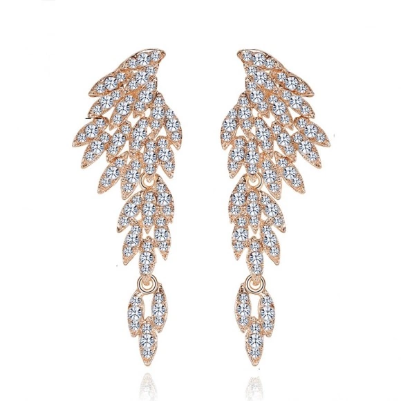 Серьги длинные с камнями Suite Crystals