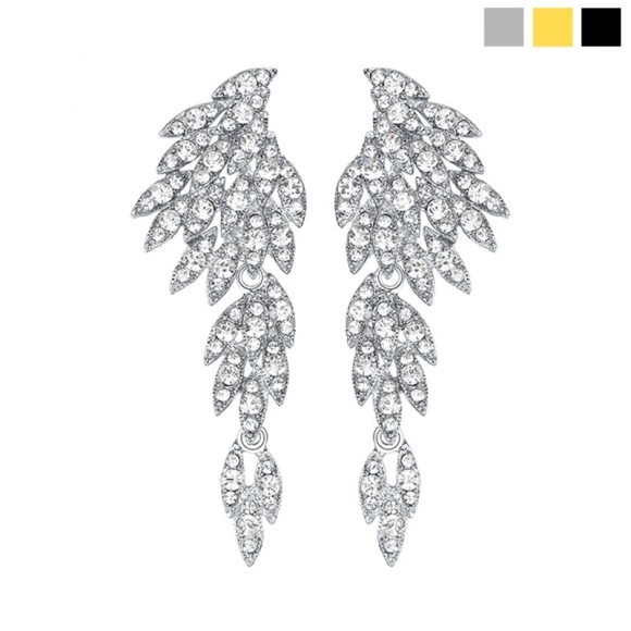 Серьги длинные с камнями Suite Crystals