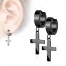 Серьги подвески из стали Spikes кресты SE2079