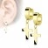 Серьги подвески из стали Spikes кресты SE2079