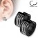 Серьги кольца из стали Spikes Зебра SEZ-17