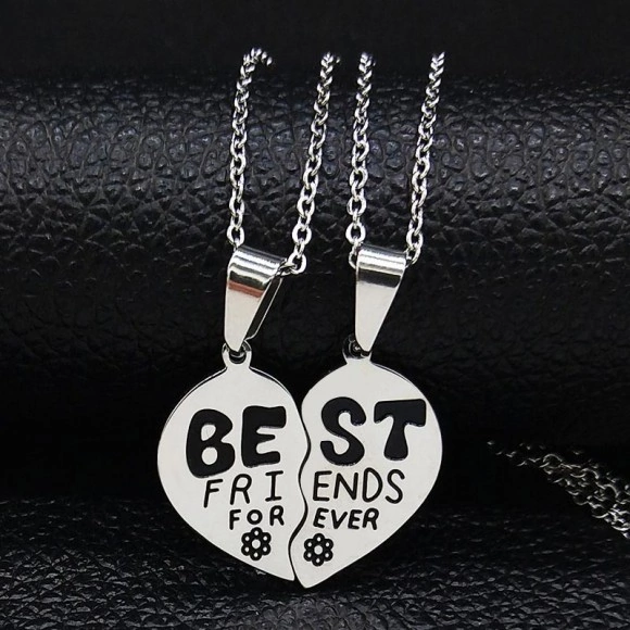 Парный кулон для друзей Best Friend из стали