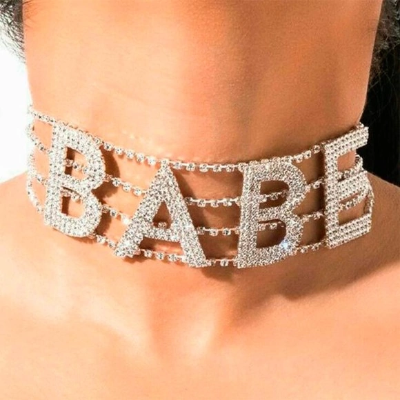 Чокер с кристаллами BABE