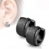 Серьги кольца из стали Spikes рифленые SE7080