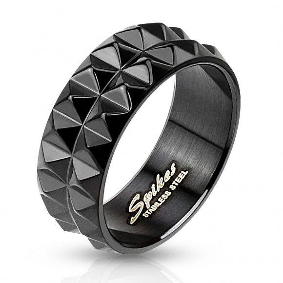 Кольцо из стали Spikes Шипы