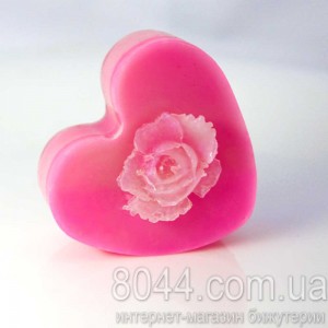 Мыло ручной работы Сердце и роза