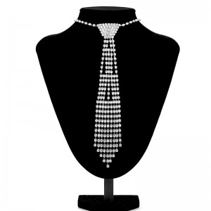 Кольє Краватка з кристалами