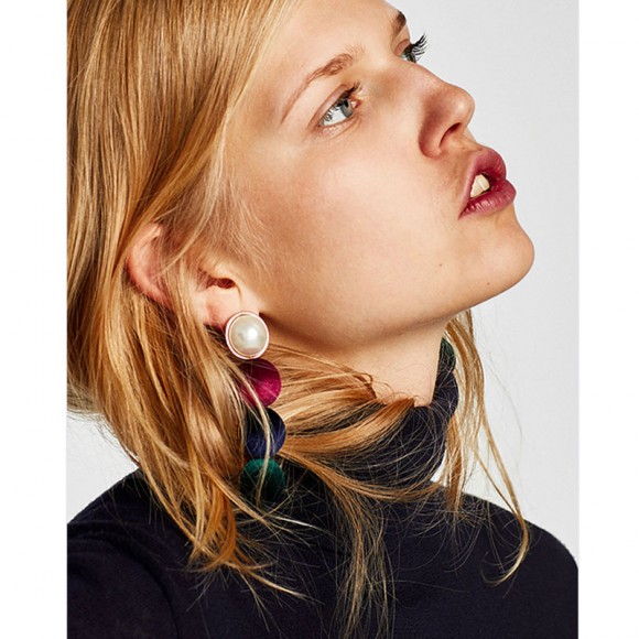 Сережки Оксамитовий гудзик Сережки Оксамитовий гудзик