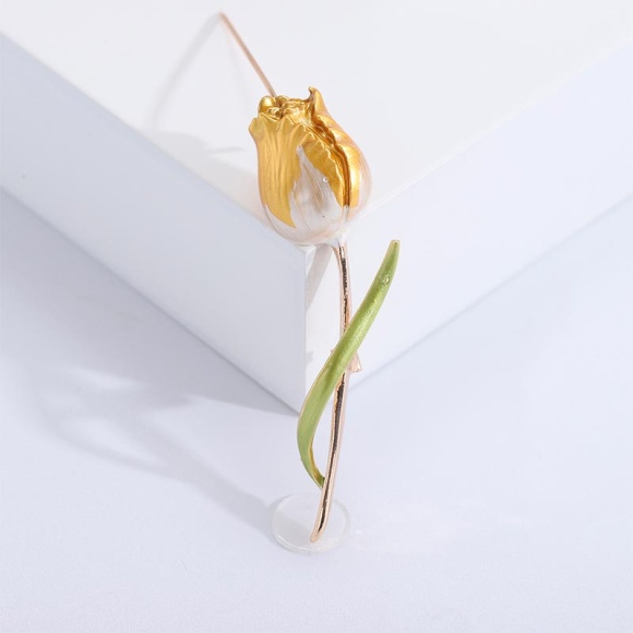 Брошь тюльпан Классик