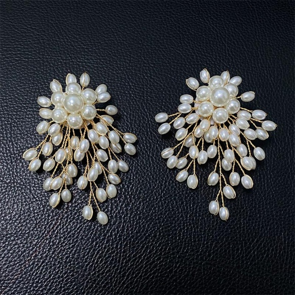 Сережки підвіски Плетіння з намистин