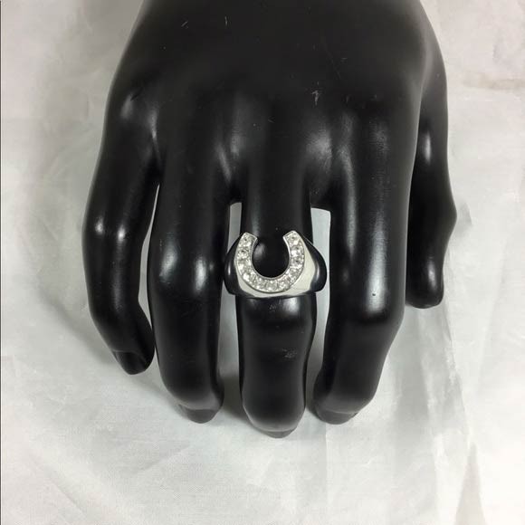 Кільце зі сталі Spikes Підкова удачі R-H6437