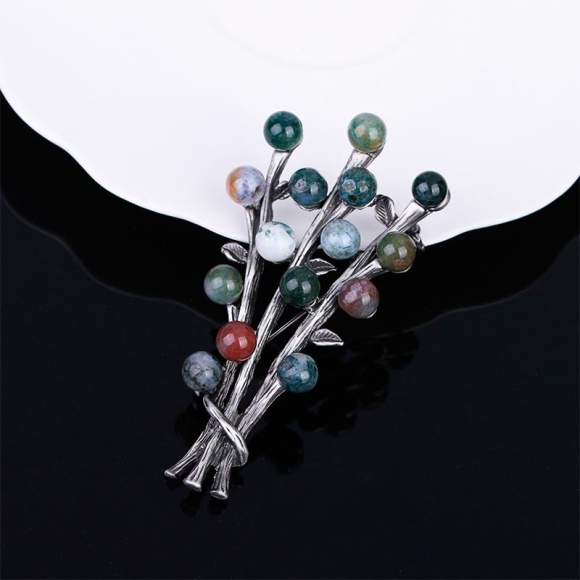 Брошка вінтажний букет Камелії