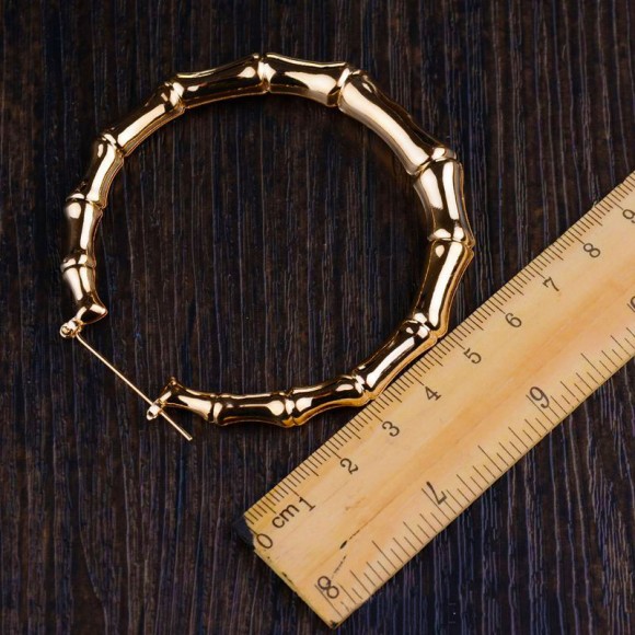 Серьги кольца Сircle бамбук Серьги кольца Сircle бамбук