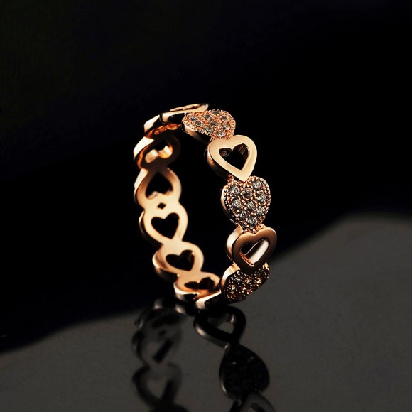 Кольцо Сердечки Roxi