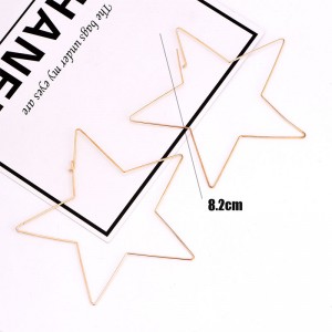 Сережки кільця Зірка