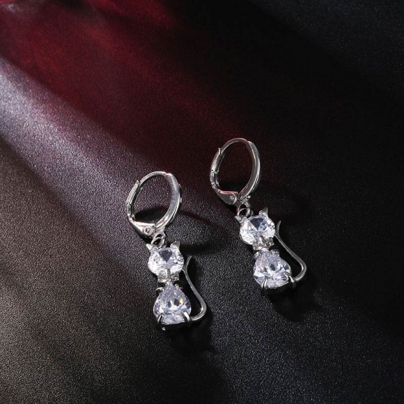 Набор украшений Коты: кулон и серьги