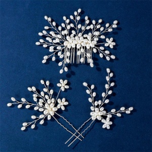 Набір шпильки та гребінець для весільної зачіски Набір шпильки та гребінець для весільної зачіски