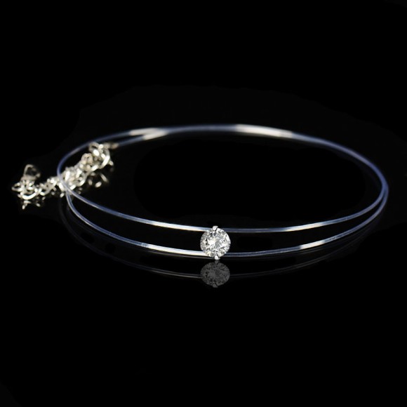 Кулон камушек на леске Кристалл невидимка Кулон камушек на леске Кристалл невидимка