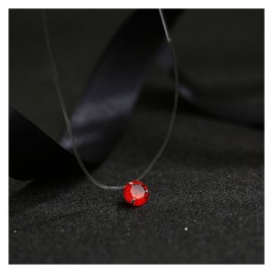 Кулон камушек на леске Кристалл невидимка разноцветный Кулон камушек на леске Кристалл невидимка разноцветный