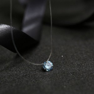 Кулон камушек на леске Кристалл невидимка разноцветный Кулон камушек на леске Кристалл невидимка разноцветный