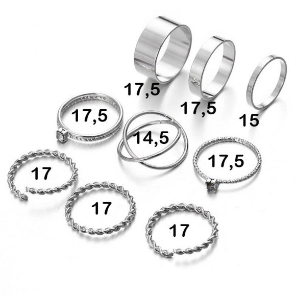 Кольца на фаланги пальцев Simple