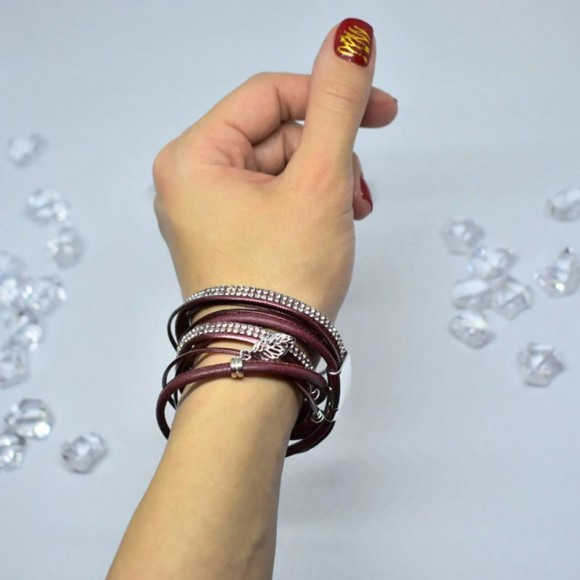 Женский кожаный браслет Природа Женский кожаный браслет Природа