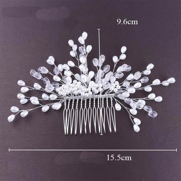 Свадебный гребень для волос Мила