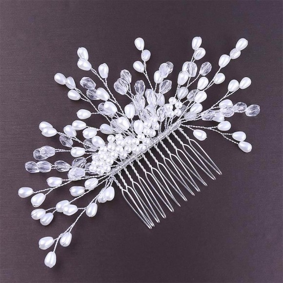 Свадебный гребень для волос Мила