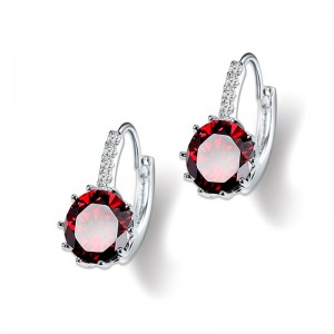 Серьги с фианитом Lili