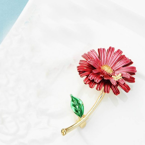 Брошь Ромашка класик