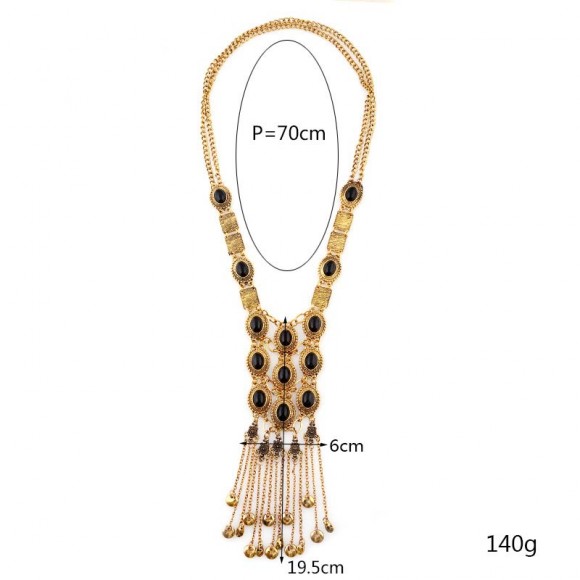 Колье в бохо стиле микс камней Колье в бохо стиле микс камней