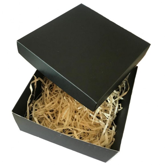 Большая подарочная коробка черная квадрат (для бижутерии) Большая подарочная коробка черная квадрат (для бижутерии)
