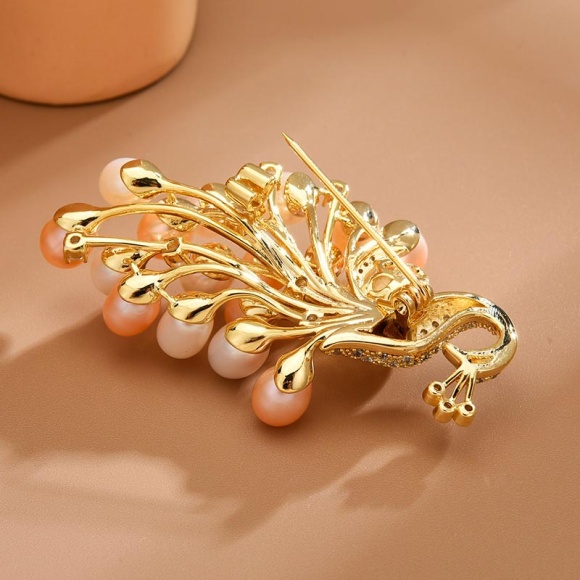 Премиум брошь Павлин 