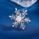Премиум брошь зимняя Снежинка