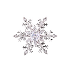 Преміум брошка зимова Сніжинка