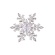 Премиум брошь зимняя Снежинка