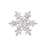 Премиум брошь зимняя Снежинка