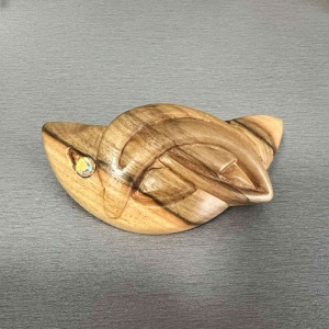 Заколка для волос из дерева Ажурная