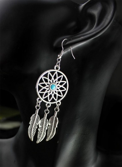 Длинные серьги Ловец снов Длинные серьги Ловец снов